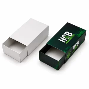 Premium custom CBD shatter boxes with embossed logo for luxury brand identity.