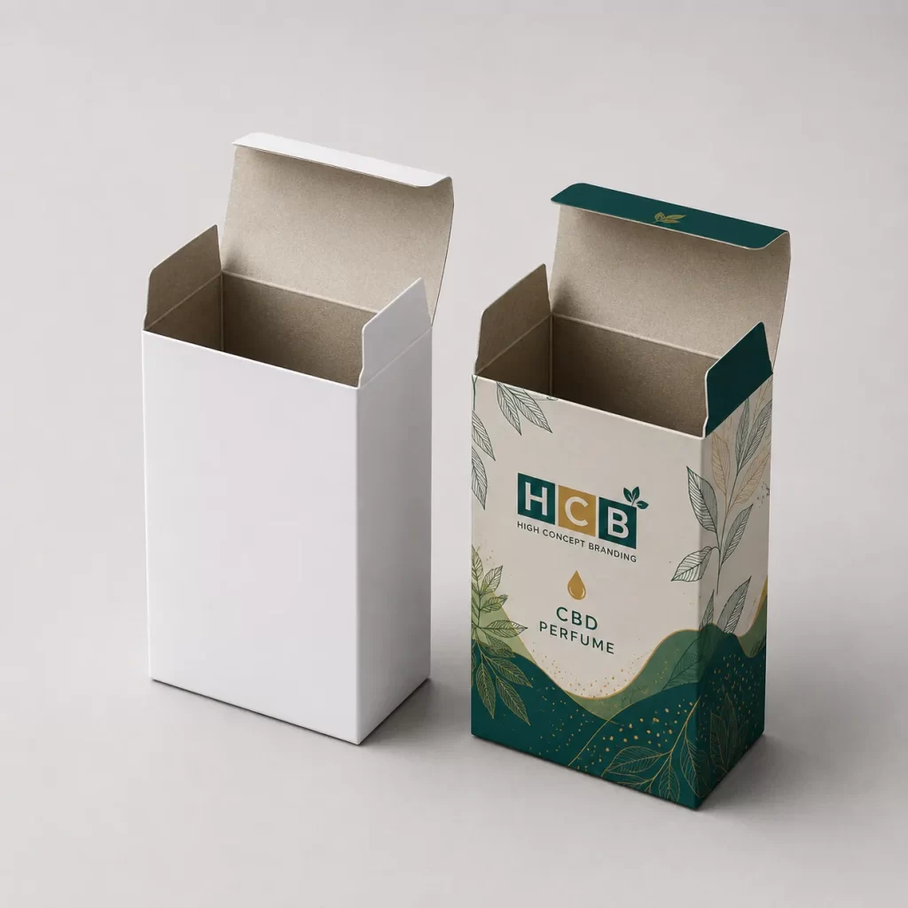 CBD Perfume Bottle Boxes Plain and Printed