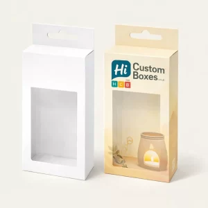 Handcrafted bespoke wax warmer boxes featuring unique patterns and personalised branding for a premium feel.
