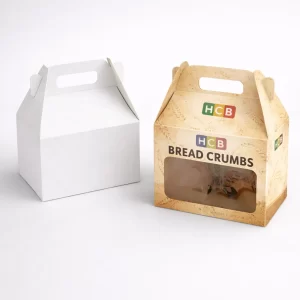 Two sturdy gable-style boxes with carry handles, featuring a transparent window to view the contents inside.
