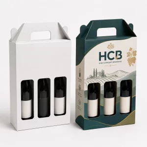 Eco-friendly cardboard bottle boxes with dividers for protective packaging solutions