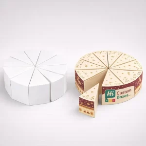 Two open cardboard mailer boxes, one plain brown and one featuring custom blue festival patterns.