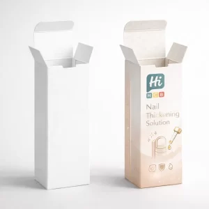 Luxury Nail Thickening Solution Boxes with custom logo and finish