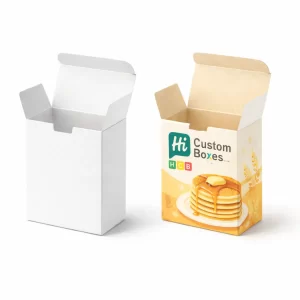 A collection of various sized pancake boxes with minimalist designs suitable for cafes and dessert parlours.