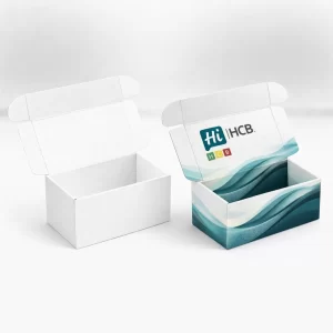 Professional spandex packaging boxes showcasing durable construction and minimalist luxury design with gold printed branding details.