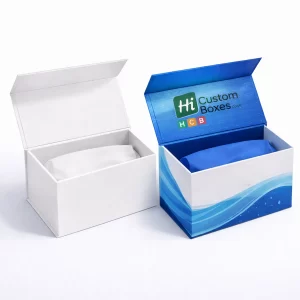 Eco-friendly cardboard packaging for swimming caps with a transparent window to showcase the product inside.