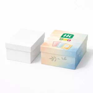 A variety of small rectangular boxes specifically designed for packaging individual or multiple cosmetic sachets.