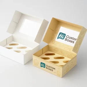 Cupcake Boxes with Inserts for Secure Bakery Packaging