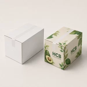 Corrugated avocado shipping carton boxes for safe produce transportation