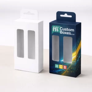 Printed battery display hanger boxes for product visibility and sales promotion