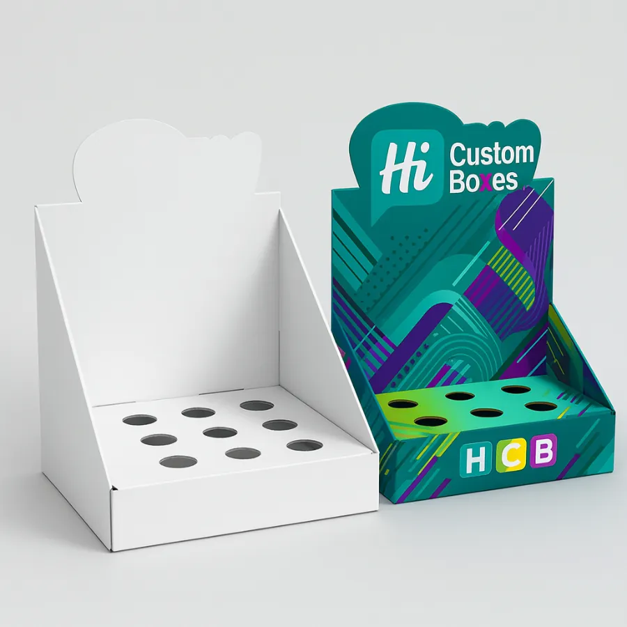 Corrugated display boxes