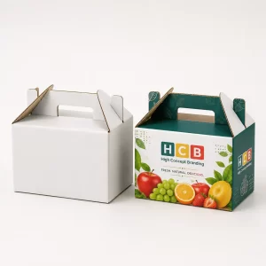 Corrugated fruit packaging boxes for safe storage and transportation of fresh produce