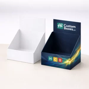 Custom battery display hanger boxes with logo for retail merchandising