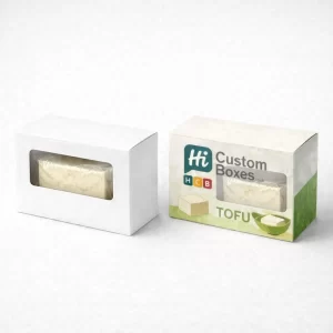 Custom tofu packaging boxes with premium printing for food brands
