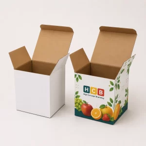 Eco-friendly fruit packaging made from recyclable corrugated cardboard materials