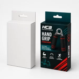 Custom hand grip packaging for fitness equipment and sports accessories