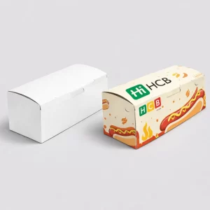 Hot dog packaging sleeves for takeaway, catering, and food service businesses