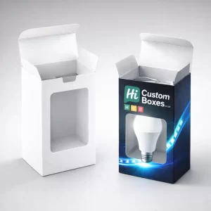 Custom LED light packaging boxes for secure lighting product packaging