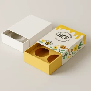 Luxury honey packaging boxes with premium finishes for high-end presentation