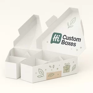 Custom triangular kraft boxes with logo and eco-friendly kraft material