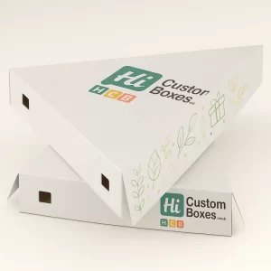 Wholesale printed triangular kraft boxes with logo for branded packaging