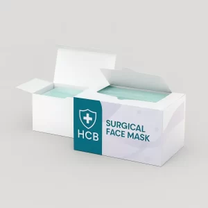 Custom surgical mask packaging boxes with premium printing for medical products