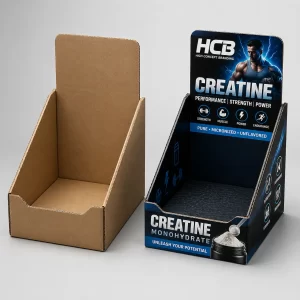 Creatine boxes designed for secure supplement packaging and retail presentation