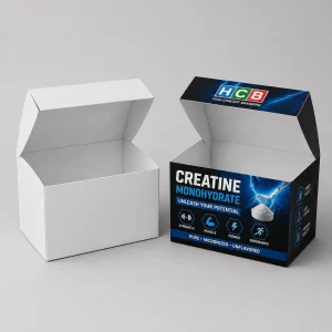 Creatine boxes UK for premium supplement packaging and retail distribution