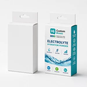 Custom electrolyte powder boxes with logo for premium retail packaging