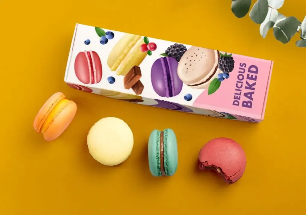 Unique Macaron Packaging Concepts That Enhance Brand Appeal and Visibility 1 Coloured Macaron Box