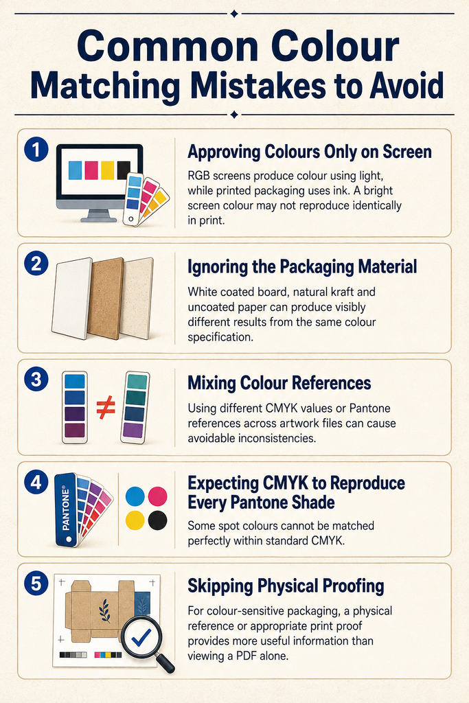 Pantone vs CMYK: The Truth About Colour Matching 1 Pantone vs CMYK common mistakes