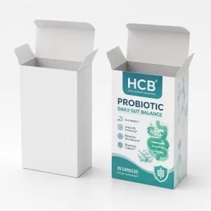 Custom probiotic boxes for premium supplement packaging and retail display