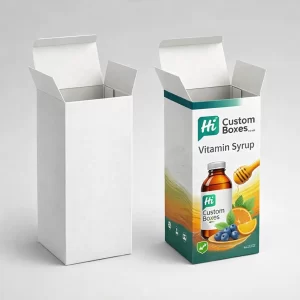 Custom vitamin syrup boxes for premium supplement packaging and retail display